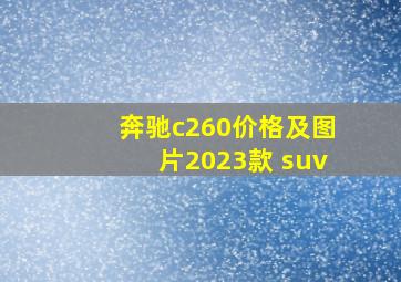 奔驰c260价格及图片2023款 suv